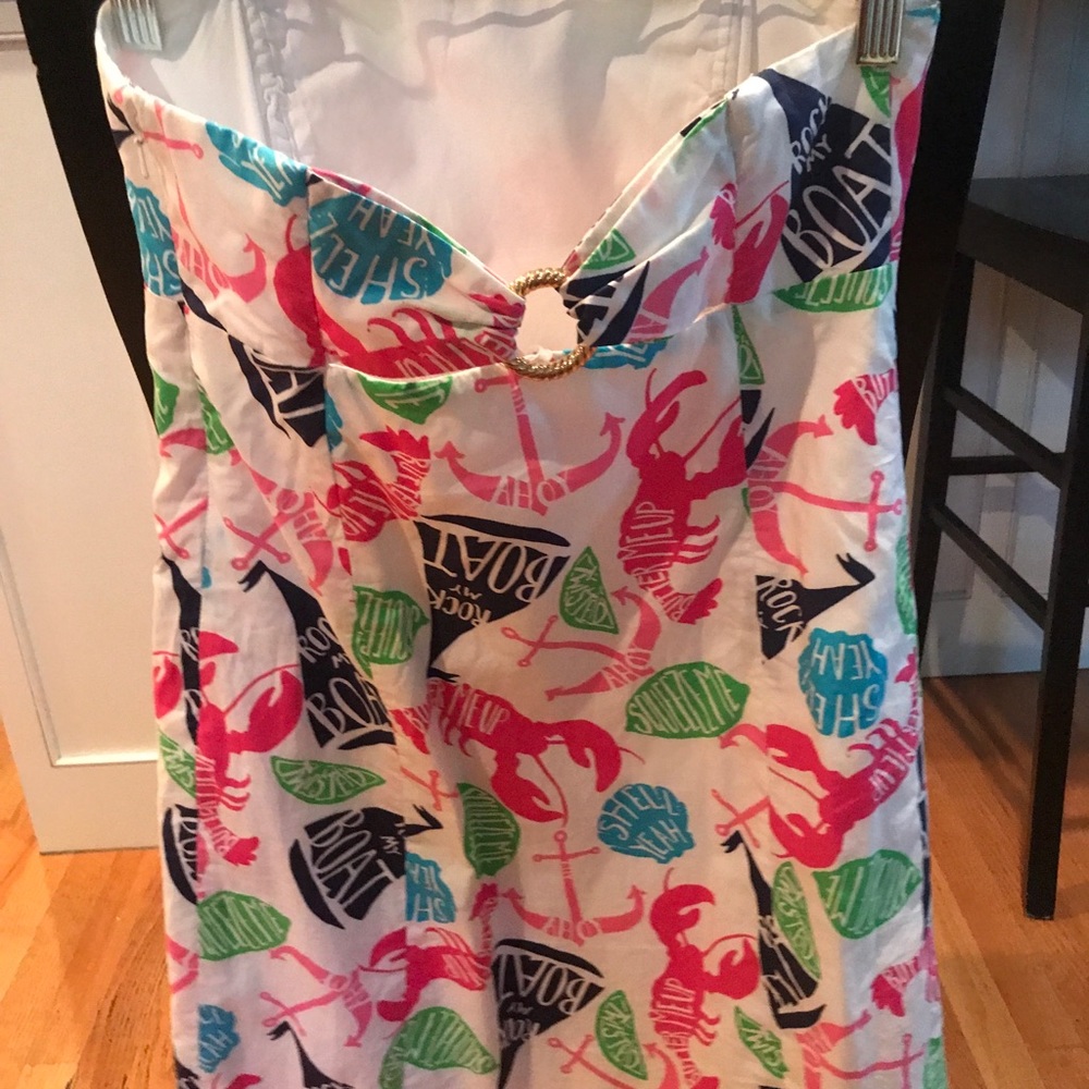 Strapless Lilly Pulitzer dress. - Picture 4 of 4